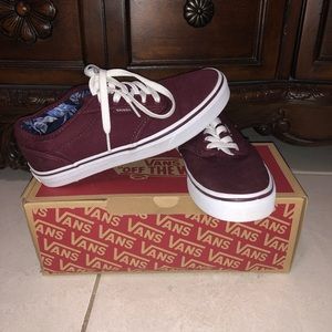 VANS maroon/burgundy shoes